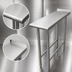 Thumbnail image #3 for Advance Tabco TFMS-122 12 x 24 Inch Stainless Steel Equipment Filler Table, Open Base, 16-Gauge 304 Top, 1-1/2 Inch Rear Up-Turn