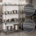 Thumbnail image #3 for Eagle Add-A-Shelf 4-Tier Stationary Starter Wire Shelving Unit, 36 x 14 x 74 Inches, Chrome Finish