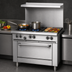 Thumbnail image #3 for Garland US Range U-Series 36-Inch Gas Restaurant Range with 2 Open Burners, 24-Inch Griddle, and Storage Base (U36-2G24S)