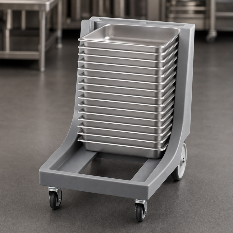 Product image #4 for Cambro Camdolly® for Tray and Sheet Pan Camcarrier, with Handle, 350 lb Capacity, Charcoal Gray