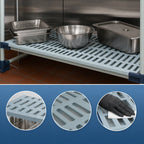 Thumbnail image #3 for Metro MetroMax 4 MAX4-1854G 54"W x 18"D Blue Open Grid Polymer Shelf, 600 lb. Capacity, Microban