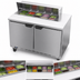 Thumbnail image #4 for Beverage-Air SPE48HC-10 Two-Section 48-Inch Sandwich Top Refrigerated Prep Table