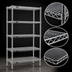 Thumbnail image #3 for Eagle Group 5-Tier Stationary Wire Shelving Starter Unit, 48W x 21D x 74H, Chrome-Plated