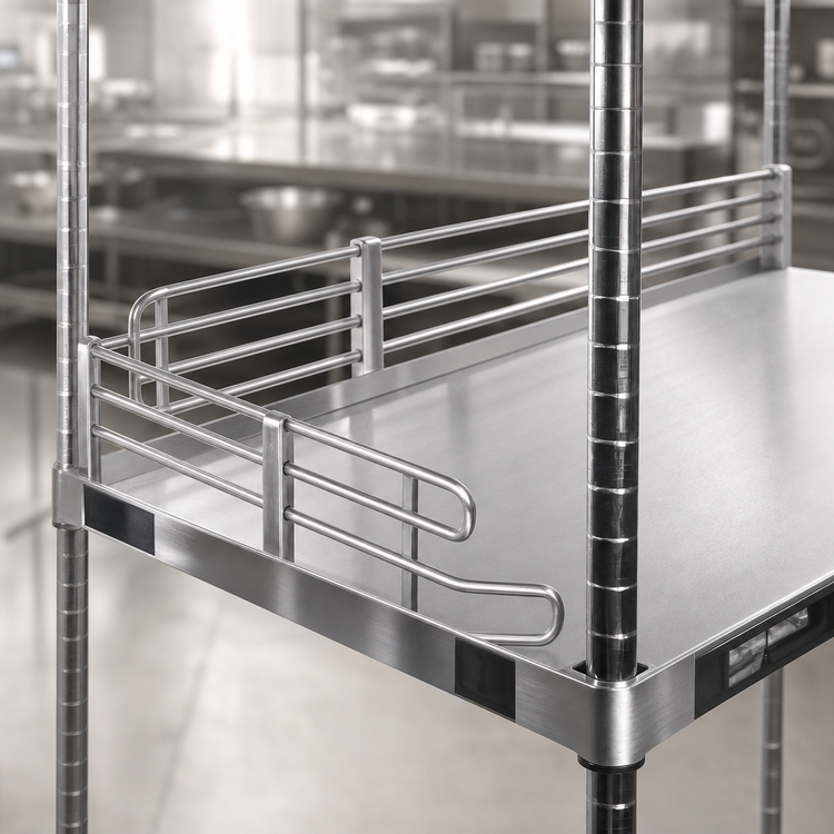 Product image #3 for Metro Super Erecta 30-Inch x 4-Inch Stainless Steel Shelf Ledge for Solid Shelving