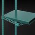 Thumbnail image #3 for Eagle Group QuadPlus 48 Inch x 18 Inch Solid Green Polymer Shelf Mat with Quad-Adjust Frame and MICROGARD Protection