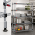 Thumbnail image #3 for Eagle Group Valu-Master Quad-Adjust 4-Tier Wire Shelving Starter Unit, 48 x 24 x 74 Inches, Gray Epoxy