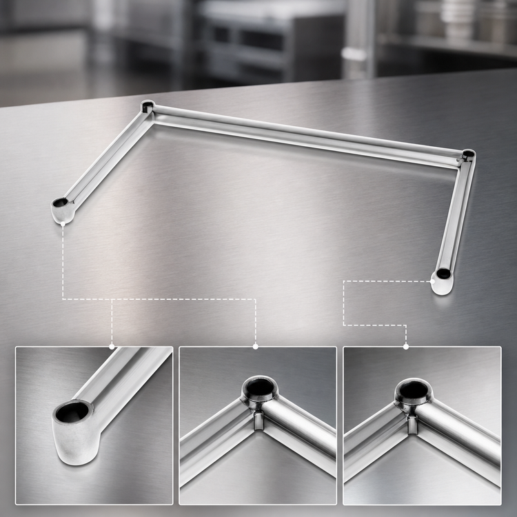 Product image #3 for Eagle Group 3-Sided Stainless Steel Channel Frame, 48-Inch W x 18-Inch D