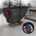 Thumbnail image #3 for Rubbermaid Commercial Powered Roto Tilt Trash Cart, 1 Cubic Yard, 1000 lb Capacity
