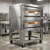 Thumbnail image #3 for American Baking Systems ABSGDO-803T Three-Deck Two-Pan Gas Deck Oven