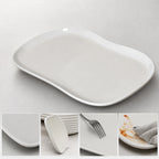 Thumbnail image #3 for CFS Brands Stadia® 5300980 13 x 7 Inch Oblong Melamine Platter, Greige Case of 12