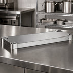 Thumbnail image #4 for Eagle Group Quik-Set SHDS2454SF 54" x 24" Solid Stainless Steel Shelf with Marine Edge, 1000 lb Capacity