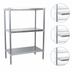 Thumbnail image #3 for BK Resources Stainless Steel Dry Storage Shelving Unit with 3 Adjustable Shelves, 31 x 24 x 60 Inches