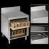 Thumbnail image #3 for Advance Tabco Prestige Underbar Glass Rack Storage Unit with Drainboard Top, 24 x 30 x 36 Inches, Stainless Steel