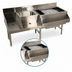 Thumbnail image #3 for Advance Tabco Underbar Basics Uni-Serv 60-Inch Stainless Steel Speed Bar with Right Ice Bin, Dump Sink, and 7-Circuit Cold Plate