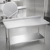 Thumbnail image #3 for Duke 30 x 24 Inch Stainless Steel Work Table with 1-1/8 Inch Straight Riser and Undershelf