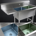 Thumbnail image #3 for John Boos Pro-Bowl 2-Compartment Stainless Steel Sink with Left Drainboard