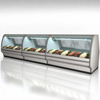 Thumbnail image #3 for Howard-McCray 40E Series SC-CFS40E-4C-S-LED 51.5-Inch Stainless Steel Self-Contained Curved-Glass Fish/Poultry Service Case