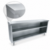 Thumbnail image #3 for Advance Tabco DC-157 Stainless Steel Dish Cabinet, 84-Inch W x 15-Inch D, Open Base With Mid-Shelf