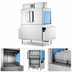 Thumbnail image #3 for Hobart Warewash Flow CL44-ADV+BUILDUP Single-Tank Conveyor Dishwasher with Drain Water Energy Recovery, 202 Racks/Hour