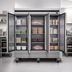 Thumbnail image #3 for IKON Refrigeration Three-Section Reach-In Freezer, 66 Cu. Ft., Stainless Steel, Bottom-Mounted Self-Contained, 115/208-230V