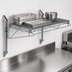 Thumbnail image #3 for Quantum Cantilever Single Shelf Wall-Mount Wire Shelving Kit, 48 x 21 Inches, Gray Epoxy Coated