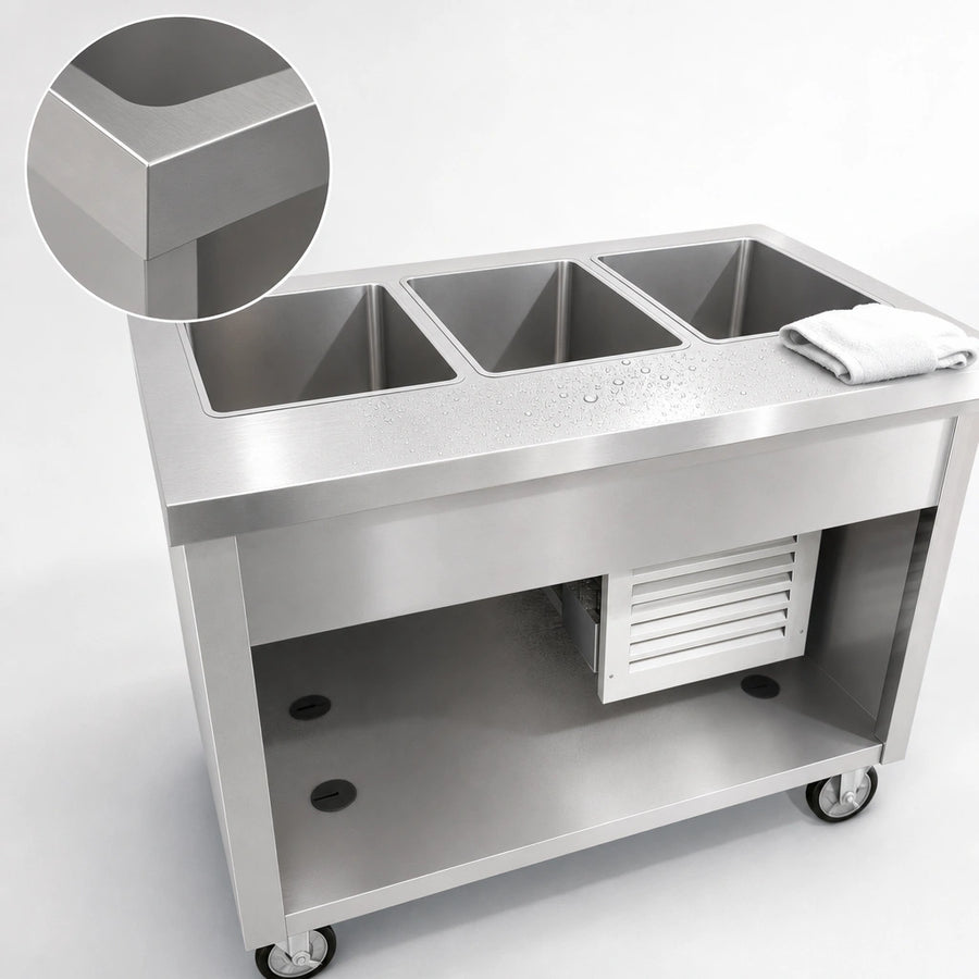 16 Gauge Stainless Steel Top