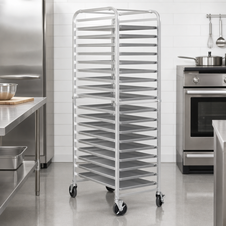 Product image #3 for Sapphire Full-Height End-Loading Knocked Down Sheet Pan Rack, 20-Pan Capacity