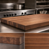 Thumbnail image #3 for John Boos Boos Block American Black Walnut Edge Grain Kitchen Countertop, 72 x 36 x 3 Inches