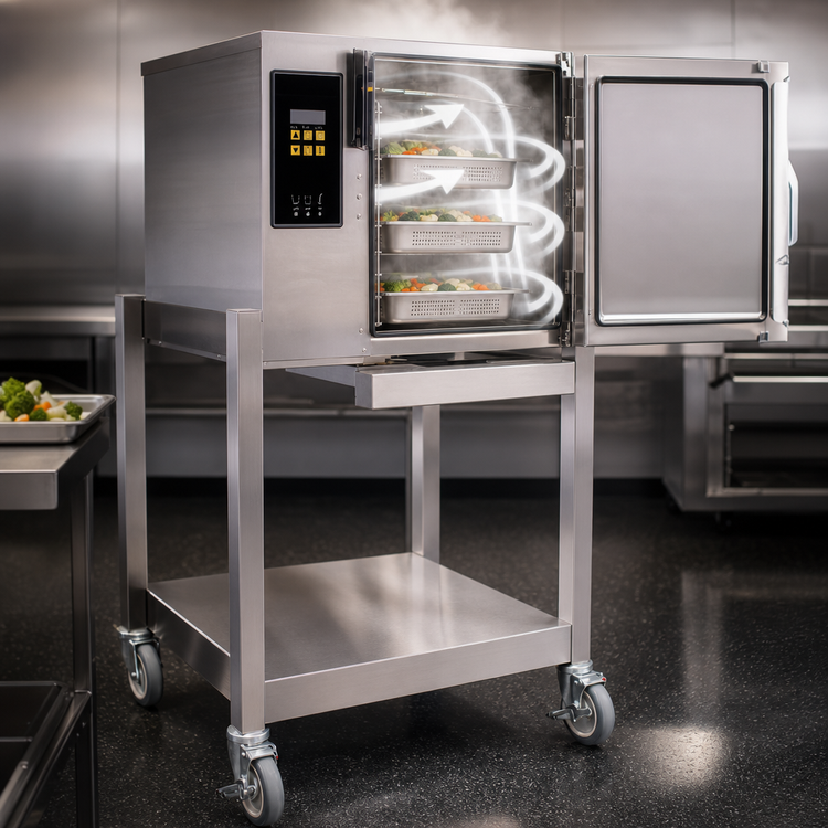 Product image #3 for AccuTemp Evolution Connected Boilerless Electric Convection Steamer, Single-Compartment, 3-Pan Capacity, 208V