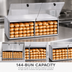 Thumbnail image #3 for APW Wyott BC-50 Hot Dog Bun Cabinet with Lift-Up Plexiglass Doors, 144-Bun Capacity