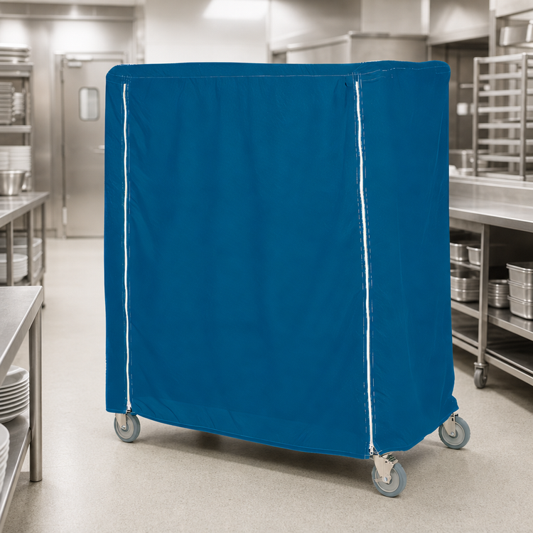 Product image #3 for Metro Queen Mary & Banquet Cart Cover, 72W x 24D x 62H, Mariner Blue