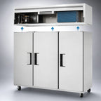 Thumbnail image #3 for Everest Refrigeration ESRF3 Three-Section Dual-Temperature Reach-In Refrigerator/Freezer, 46 R/22 F cu. ft., Top-Mounted Self-Contained