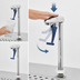 Thumbnail image #3 for T&S Brass 10-Inch Deck Mount Pedestal Glass Filler Faucet, Push-Back Valve