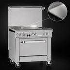 Thumbnail image #3 for Southbend (Middleby) Ultimate 436C-3G 36-Inch Gas Restaurant Range with Griddle Top, Cabinet Base and Rear Shelf