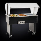 Thumbnail image #3 for Eagle Group Service Mate BPDHT2-208 Portable 2-Well Buffet Hot Food Table, 33-Inch, Stainless Steel Top, 208V