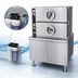 Thumbnail image #3 for Crown SCDA-3 Three-Compartment Steam Coil Do-All Dual-Pressure Steamer with Cabinet Base