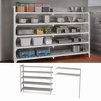 Thumbnail image #4 for Cambro Camshelving® Premium CPA184284V5PKG 5-Tier 18" x 42" x 84" Add-On Vented Polymer Shelving Unit