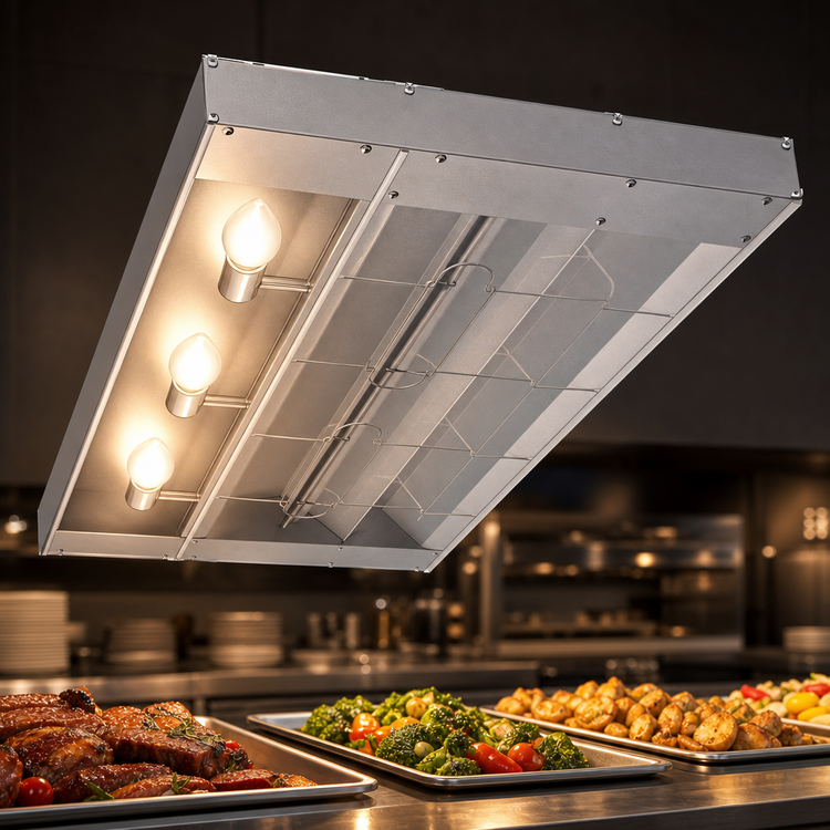 Product image #3 for Hatco Glo-Ray 96-Inch Lighted Infrared Strip Heater