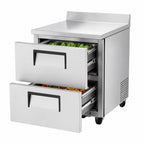 Thumbnail image #3 for True Mfg. - General Foodservice TWT-27D-2-HC 27-Inch 2-Drawer Worktop Refrigerator, Stainless Steel, Rear-Mounted Self-Contained