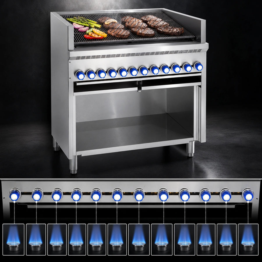 Ten Individually Controlled Burners