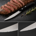 Thumbnail image #3 for Deluxe 4-Inch Serrated Steak Knife, 8-3/4-Inch Overall Length, Black Polypropylene Handle