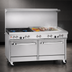 Thumbnail image #3 for Ultimate 60-Inch Gas Restaurant Range with 2 Star/Saute Burners, 48-Inch Thermostatic Griddle, Standard Oven, and Convection Oven