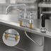 Thumbnail image #3 for T&S Brass B-1171 4-Inch Center Deck-Mount Workboard Faucet with 8-Inch Swing Nozzle and Side Spray