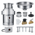 Thumbnail image #3 for InSinkErator SS-200 2 HP Stainless Steel Complete Food Waste Disposer Package with 12 Inch Bowl and Manual Reverse Switch