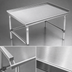 Thumbnail image #3 for John Boos 60 x 24 x 24 Inch 16-Gauge Stainless Steel Equipment Stand with Turned-Up Back and Sides