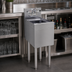 Thumbnail image #3 for Glastender Free-Standing Stainless Steel Underbar Hand Sink Unit with Splash-Mount Faucet, 12 Inch Wide