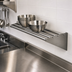 Thumbnail image #3 for Advance Tabco Wall-Mounted Stainless Steel Tubular Drainage Shelf, 48 x 15 x 8 Inches