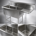 Thumbnail image #3 for John Boos Pro-Bowl 2-Compartment Stainless Steel Sink with Right Drainboard