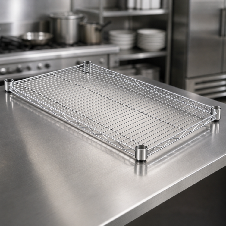 Product image #3 for Quantum 48-Inch W x 12-Inch D 304 Stainless Steel Wire Shelf