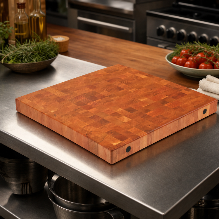 Product image #3 for John Boos Boos Block End Grain American Cherry Island Countertop, 30 x 32 x 2-1/4 Inch